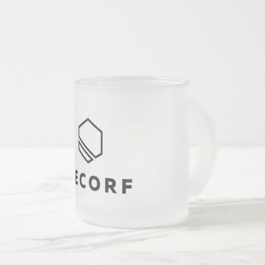 Mug de verre congelé - 10 oz (Devant droit)