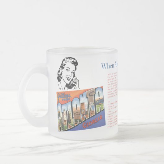 Mug de verre décongelé : Alice appelle Bob (Gauche)