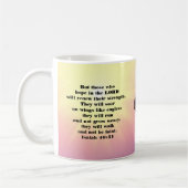 Mug de verset biblique chrétien Aigle (Gauche)