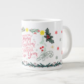 Mug de vœux de fête de Noël (Devant droit)