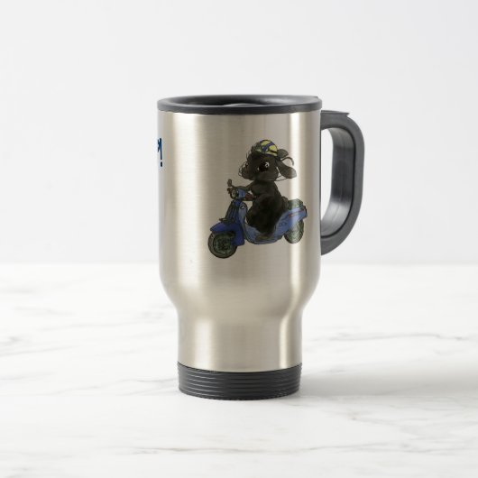 MUG DE VOYAGE ウサギのバイク マグカップ (Devant droit)