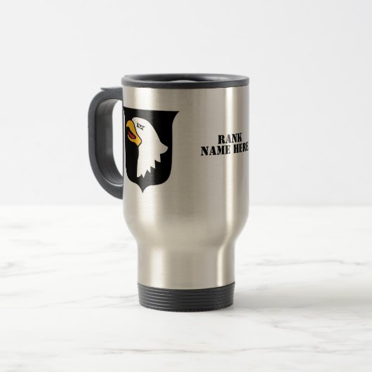 Mug De Voyage 101e division aéroportée - personnalisable (Devant gauche)