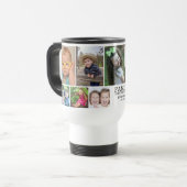 Mug De Voyage 10 photos personnalisées Nom du devis de famille d (Devant gauche)