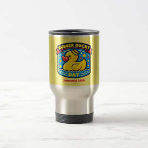Mug De Voyage 13 janvier - Jour de canard en caoutchouc