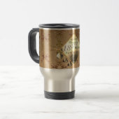 Mug De Voyage 18e anniversaire de Mariage Porcelain oeil de chat (Devant gauche)