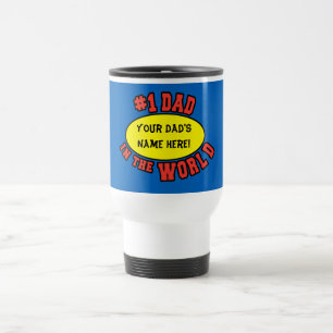 Mug De Voyage #1 Papa dans la Fête des pères de la Personnalis