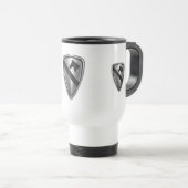 Mug De Voyage 1ère division de cavalerie Conception des patchs e (Devant droit)