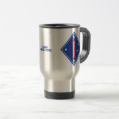 Mug De Voyage 1re division maritime personnalisée (Devant droit)