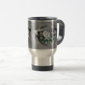 Mug De Voyage 20e anniversaire du Mariage Emerald Platinun  (Devant droit)