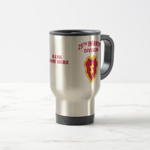 Mug De Voyage 25e division d'infanterie Insigne personnalisable