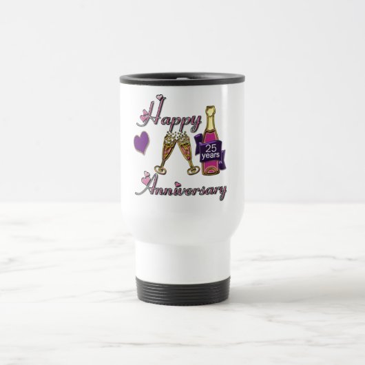 Mug De Voyage 25ème. Anniversaire (Centre)