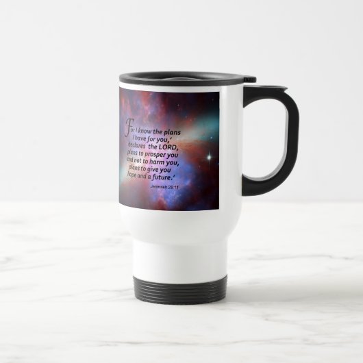 Mug De Voyage 29:11 de Jérémie (Droite)