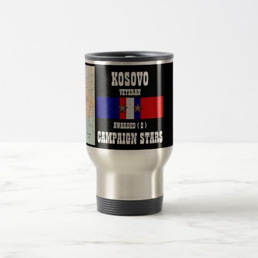 MUG DE VOYAGE 2 ÉTOILES DE CAMPAGNE KOSOVO VETERAN (Centre)