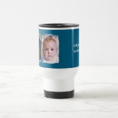 Mug De Voyage 2 photo custom text white blue (Centre)