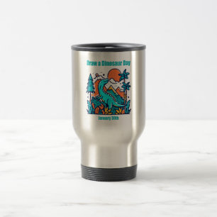 Mug De Voyage 30 janvier - Dessinez une journée de dinosaures