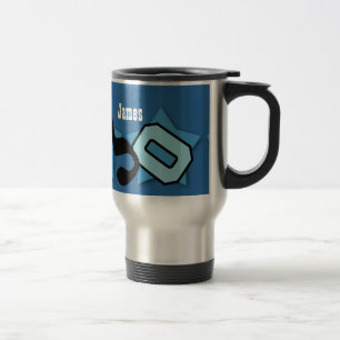 Mug De Voyage 30ème Anniversaire avec le BLEU fait sur commande