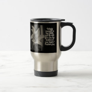 MUG DE VOYAGE 37:4 PRÉFÉRÉ DE PSAUME D'ÉCRITURE SAINTE DE BI