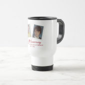 Mug De Voyage 40e anniversaire du Mariage de Ruby Photos pour en (Devant droit)