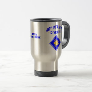 Mug De Voyage 40e division d'infanterie Militaire américain
