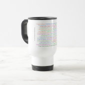 Mug De Voyage 43 Drôle Pièce de conversation pour les expression (Devant gauche)