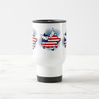 Mug De Voyage 4 juillet - 4 juillet Cochon(s) volant(s) patrioti