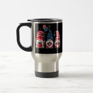 Mug De Voyage 4 juillet Patriotique Gnomes Tee Summer USA