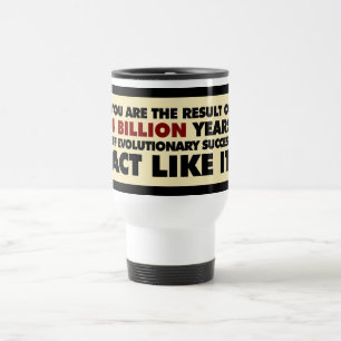Mug De Voyage 4 milliards d'ans d'évolution. L'acte l'aiment