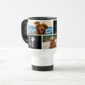 Mug De Voyage 4 Photo Collage Personalized Dog Lover Pet (Devant gauche)