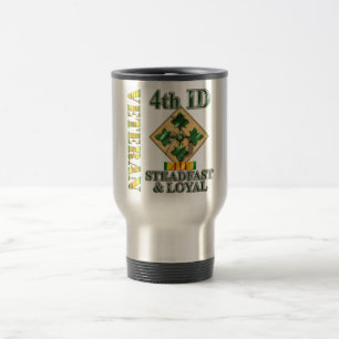 Mug De Voyage 4ème Vétéran du Vietnam de Division d'infanterie