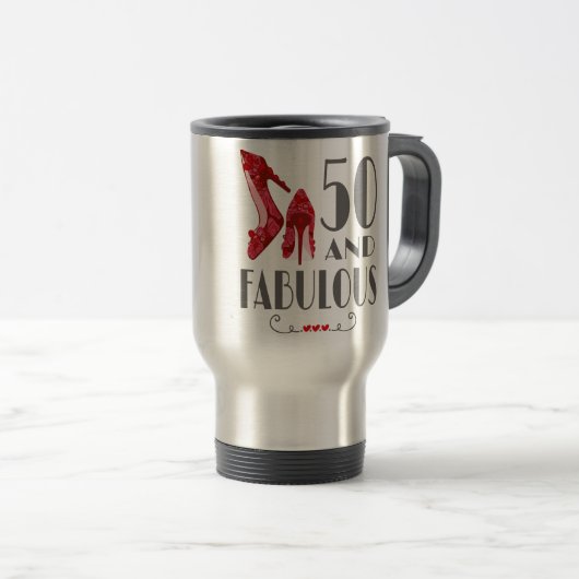 Mug De Voyage 50e anniversaire Cadeau Im 50 Et cadeau fabuleux (Devant droit)