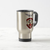 Mug De Voyage 571st CORRECTION d'UNITÉ de DUSTOFF avec des AILES (Devant droit)