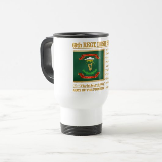 Mug De Voyage 69e régiment, brigade irlandaise (BH) (Devant gauche)