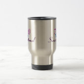 Mug De Voyage 70 & Sensationnel Rose Purple Bleu Anniversaire (Centre)