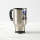 Mug De Voyage 82e chasseur principal aéroporté avec drapeau amér (Devant gauche)
