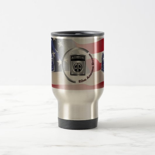 Mug De Voyage 82e division aéroportée Conception Customisée (Centre)