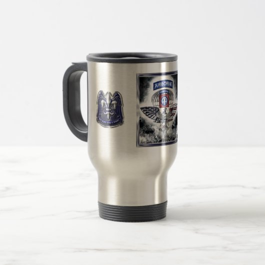 Mug De Voyage 82e division aéroportée Fort Bragg (Devant gauche)