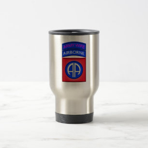 Mug De Voyage 82e division aéroportée "Parachutiste épouse"