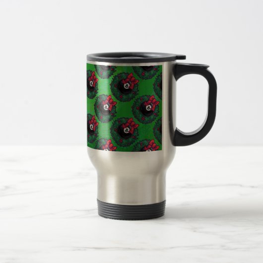 Mug De Voyage 8 Balle Noël en vert (Droit)