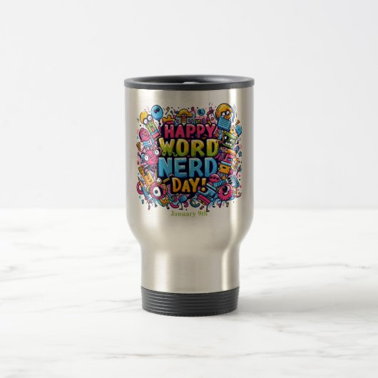 Mug De Voyage 9 janvier - Jour Nerd (Centre)
