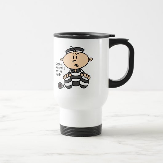 Mug De Voyage 9 mois sur le prisonnier intérieur de bébé (Droite)
