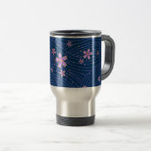 Mug de voyage à fleurs illustrées (Devant droit)