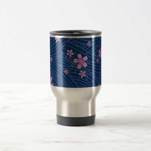 Mug de voyage à fleurs illustrées (Centre)