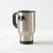 Mug De Voyage À la mort - Squelette Coeur main (Devant gauche)