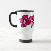 Mug de voyage à l'aquarelle Hibiscus (Gauche)