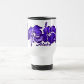 Mug de voyage à l'aquarelle Hibiscus (Centre)