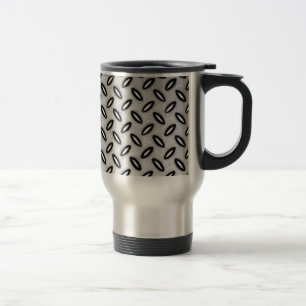Mug de voyage à motif métallique argenté