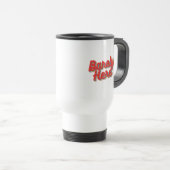 Mug De Voyage À peine ici / Rouge (Devant droit)