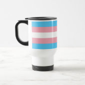 Mug de voyage à rayures roses et bleues (Gauche)