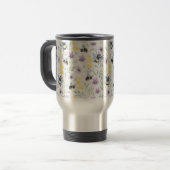 Mug De Voyage Abeille aquarelle Motif (Devant gauche)