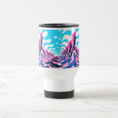 Mug De Voyage Abstract Dream Wave – Vibrant Surreal Flow (Centre)